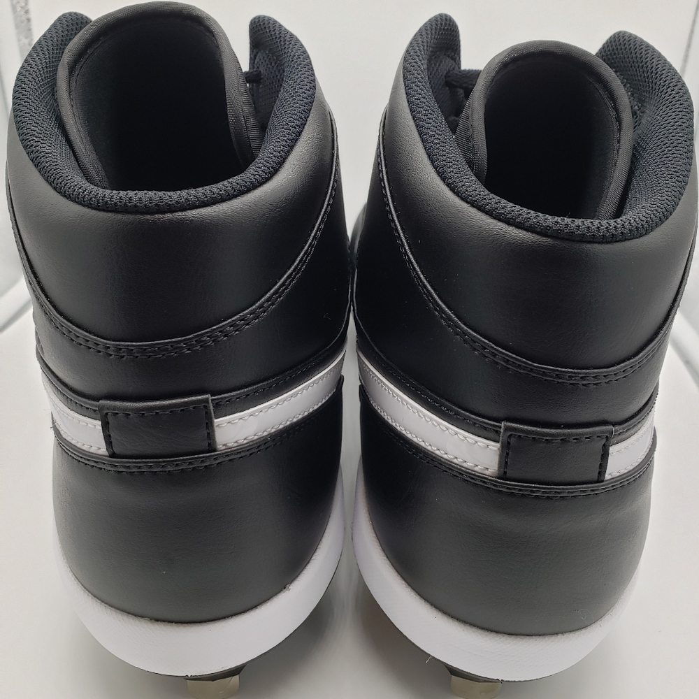 Nike Air Jordan 1 Black White Metal Baseball Clea… - image 5